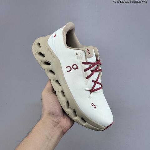 On Running Cloudtilt Off White Beige Burgundy EU 36-45 Running Shoe Running Sneakers - Unisex BS-69690