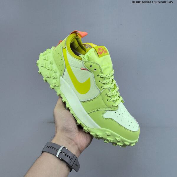 Nike Air Jordan 1 Element Gore-Tex Low neon yellow / lime green with white and orange accents EU 40-45 trail