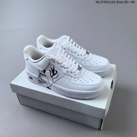 Nike Air Force 1 07 White Gold Black EU 36-45 Sneaker - Unisex (BS-62634)