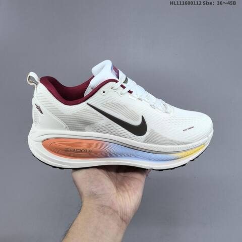 Nike Vomero Plus ReactX Air Zoom Sail Dark Brown Burgundy Orange Blue EU 36-45 Running Shoe - Unisex (BS-62037)