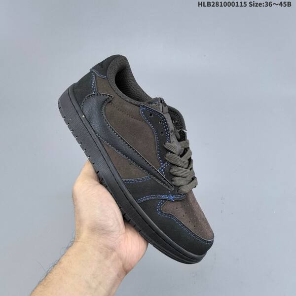 Nike Air Jordan 1 Low OG SP Dark brown/black with blue stitching 36~45 casual