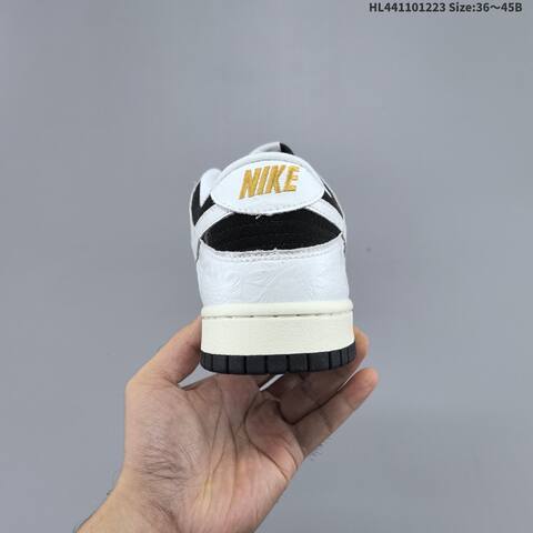 Nike SB Dunk Low Retro DIY Black White Sail EU 36-45 Skate Shoe - Unisex (BS-62499)