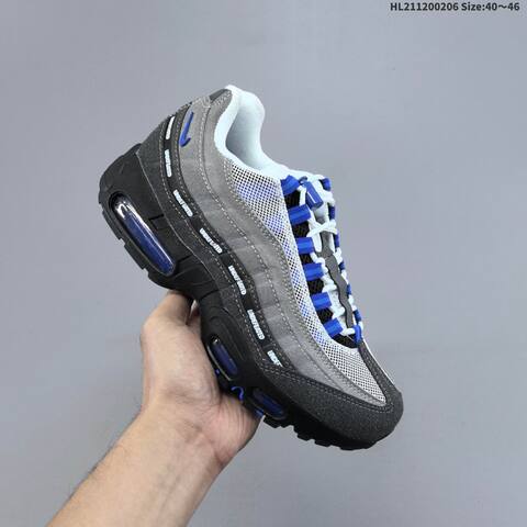 Nike Air Max 95 TT Grey Black White Blue EU 40-46 Sneaker - Men's (BS-61510)
