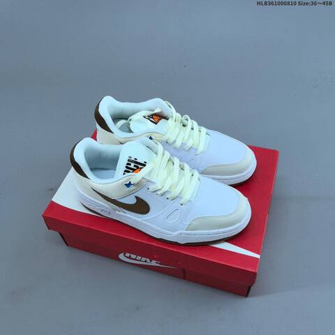 Nike Full Force Lo White Cream Brown Blue Black EU 36-45 Skate Shoe - Unisex (BS-59885)