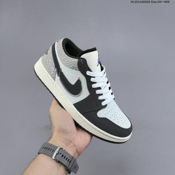 Jordan Air Jordan 1 Low black/white/grey 36~46B casual