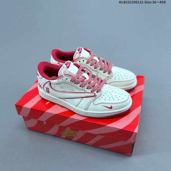 Nike Air Jordan 1 Low white/red/black 36~45B lifestyle