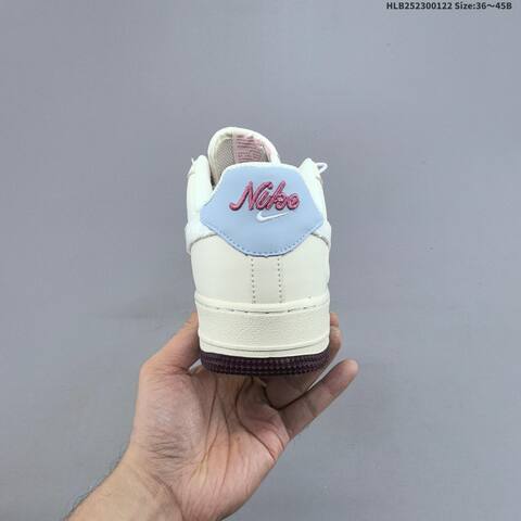 Nike Air Force 1 07 Low Beige Light Pink Light Blue Dark Brown White EU 36-45 Sneaker - Unisex (BS-61838)