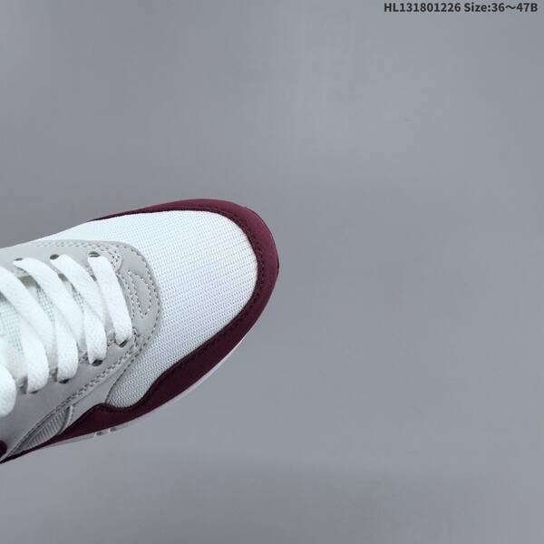 Nike Air Max 1 white grey burgundy EU 36-47 sneaker