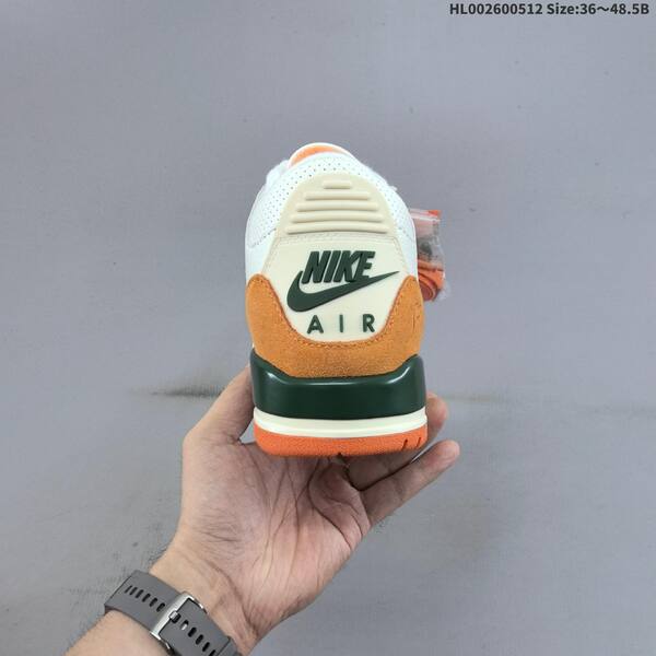 Jordan Air Jordan 3 Retro white/green/orange 36~48.5 basketball