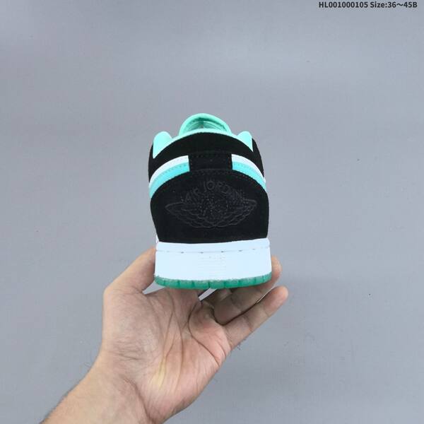 Jordan Air Jordan 1 Low Black/White/Turquoise EU 36-45 lifestyle