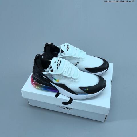 Nike Air Max 270 Grey Black Red White EU 36-45 Running Shoe - Unisex (BS-60129)