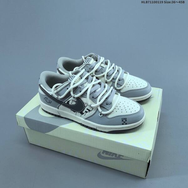 Nike Dunk Low light grey navy burgundy white EU 36-45 skate shoe