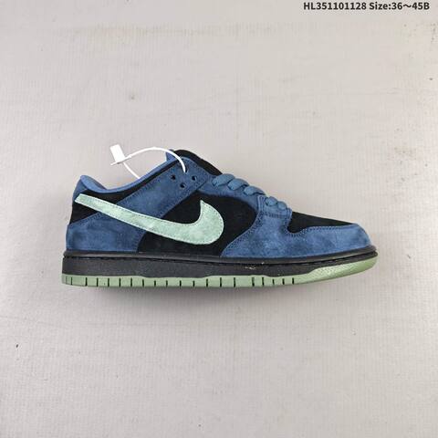 Nike SB Dunk Low Pro Black Blue Green EU 36-45 Skate Shoe - Unisex (BS-62981)