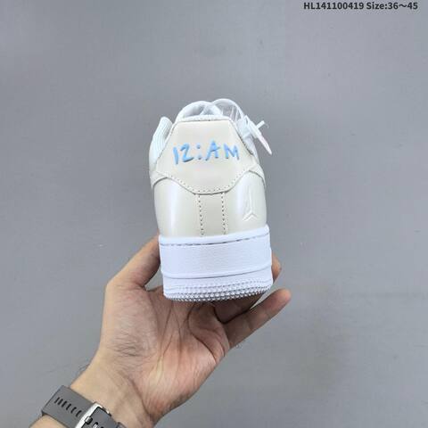 Nike Air Force 1 07 Low Light Beige White Light Blue EU 36-45 Sneaker - Unisex (BS-60645)