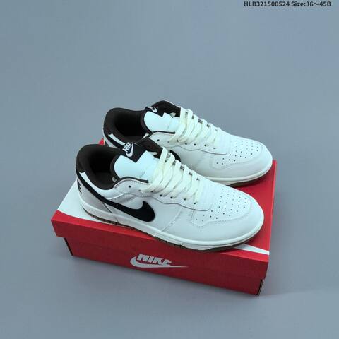 Nike Big Low White Navy Black Brown EU 36-45 Skate Shoe - Unisex (BS-60159)
