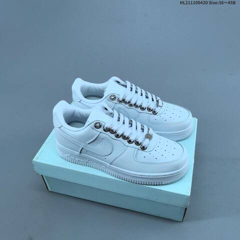 Nike Air Force 1 07 Black Silver White EU 36 45 Sneaker EU 36-45 - Unisex (BS-60638)