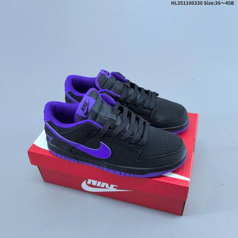 Nike SB Dunk Low IM0581-001 Black Purple EU 36-45 Skate Shoe - Unisex (BS-61028)