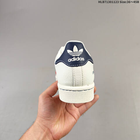 Adidas Superstar DIY Off White Red Navy Blue EU 36-45 Skate Shoe - Unisex (BS-65516)