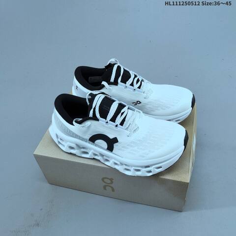 On Running Cloudmonster Black White EU 36-45 Running Shoe Running Sneakers - Unisex (BS-69560)