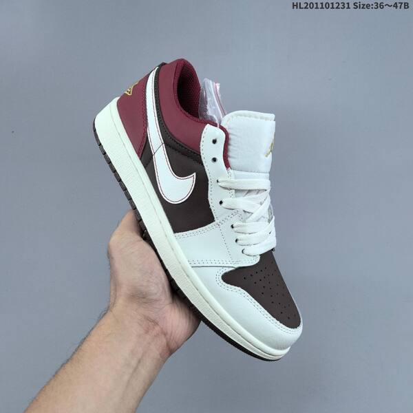 Jordan Air Jordan 1 Low white/brown/burgundy/gold EU 36-47 lifestyle
