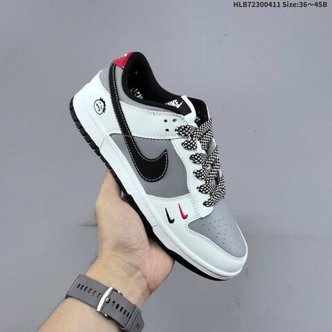 Nike Dunk SB Low White Grey Black Red EU 36-45 Skate Shoe - Unisex (BS-60820)