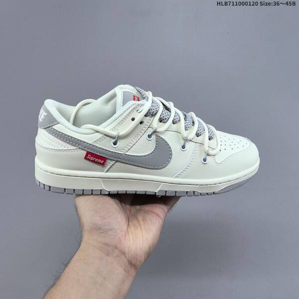 Nike SB Dunk Low off white light grey dark grey red EU 36-45 skate shoe