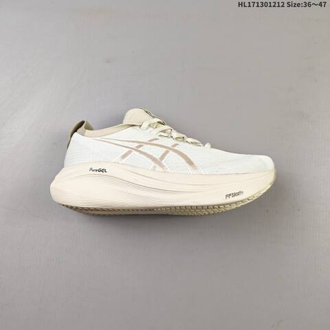 ASICS Gel-Nimbus 27 Off White Beige EU 36-47 Running Shoe Running Sneakers - Unisex (BS-69163)
