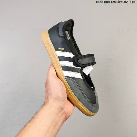 Adidas Samba OG Mary Jane JR1402 Black White Grey Gum EU 36-41 Sneaker - Unisex (BS-65410)