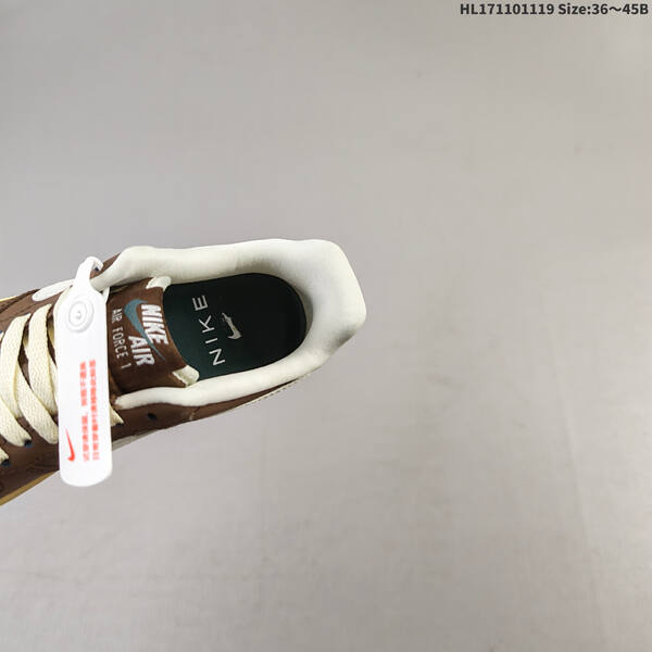 Nike Air Force 1 07 brown off white dark green pale yellow EU 36 45 sneaker EU 36-45