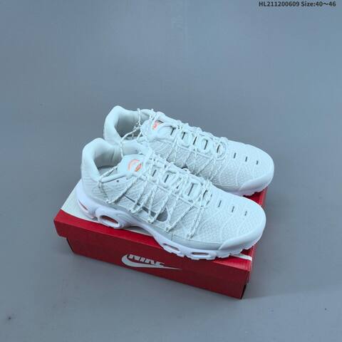 Nike Air Max Plus White Orange EU 40-46 Running Shoe - Men's (BS-59923)