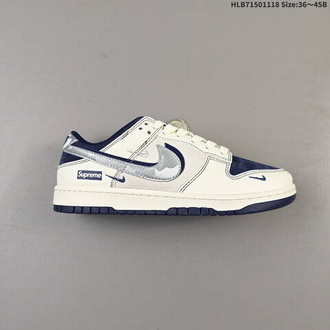 Nike Dunk SB Low Sail Navy White Grey EU 36-45 Skate Shoe - Unisex (BS-63526)