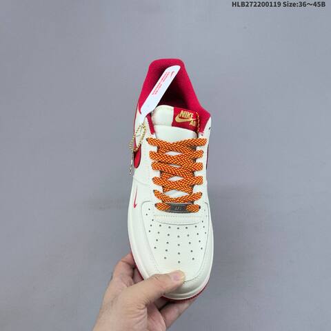 Nike Air Force 1 07 Low Off White Red Gold Orange EU 36-45 Sneaker - Unisex (BS-61903)
