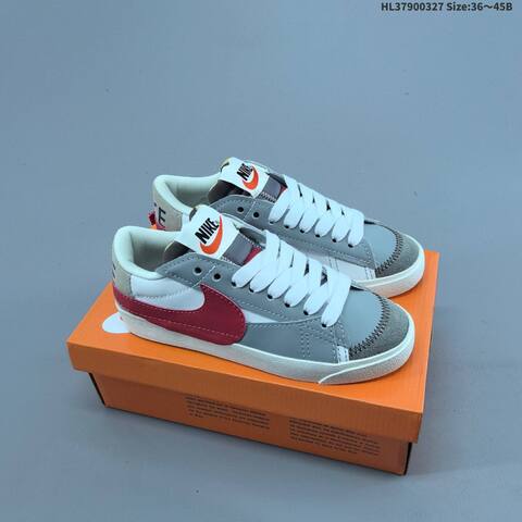 Nike Blazer Low 77 Jumbo White Brown Grey Sail EU 36-45 Skate Shoe - Unisex (BS-61110)
