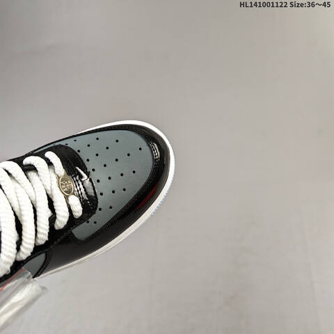 Nike Air Force 1 Low Black White Light Blue EU 36-45 Sneaker - Unisex (BS-63293)
