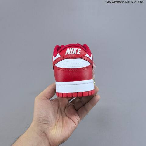 Nike Dunk Low White Red Gold EU 36-44 Skate Shoe - Unisex (BS-61542)