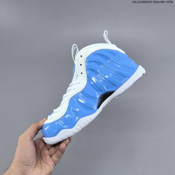 Nike Air Foamposite One black white blue EU 40-47 basketball shoe