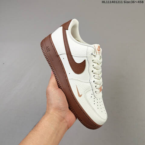 Nike Air Force 1 07 Off White Brown EU 36 45 Sneaker EU 36-45 - Unisex (BS-62761)