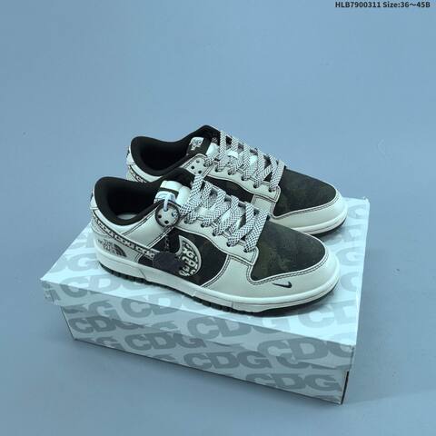 Nike Dunk SB Low Grey Burgundy Navy Cream EU 36-45 Skate Shoe - Unisex (BS-61370)