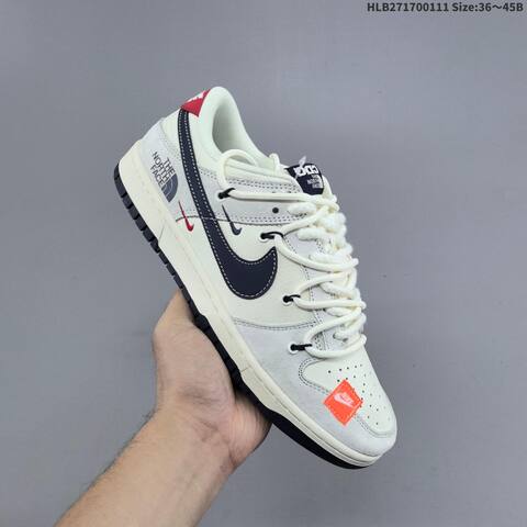 Nike SB Dunk Low Sail Black Navy Red Orange EU 36-45 Skate Shoe - Unisex (BS-62062)