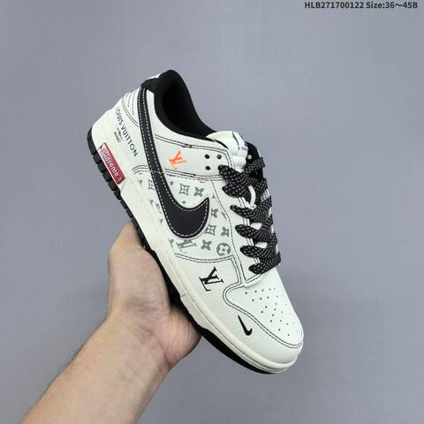 Nike Dunk SB Low Off White Black Grey Orange EU 36-45 Skate Shoe - Unisex (BS-61835)