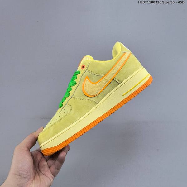 Nike Air Force 1 Low light yellow green orange EU 36 45 sneaker EU 36-45