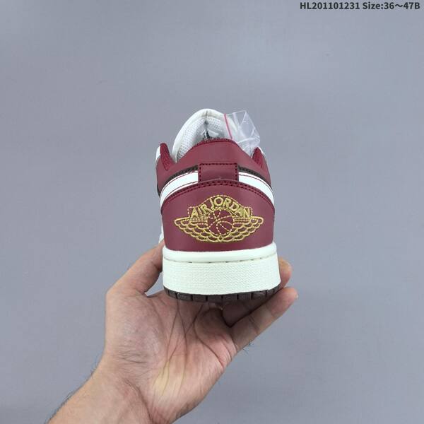 Jordan Air Jordan 1 Low white/brown/burgundy/gold EU 36-47 lifestyle