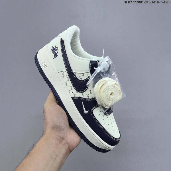Nike Air Force 1 07 Low White Navy Blue Sail EU 36-45 sneaker