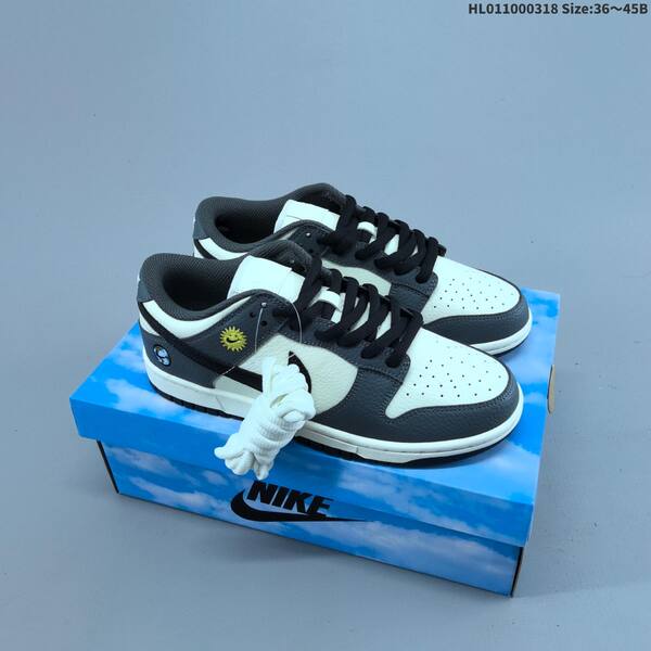 Nike SB Dunk Low off white dark grey black yellow EU 36-45 skate shoe