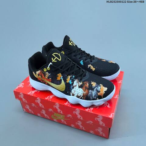 Nike Hyperdunk 2017 Low Black Multicolor White Gold Neon Green Red EU 38-46 Basketball Shoe - Unisex (BS-61836)