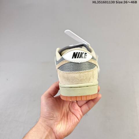 Nike SB Dunk Low Zoom Air Beige Grey Cream Orange EU 36-46 Skate Shoe - Unisex (BS-62930)