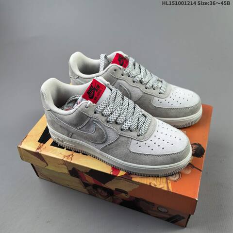 Nike Air Force 1 Low 07 AKIRA Olive Green Light Grey Black White EU 36-45 Sneaker - Unisex (BS-62688)