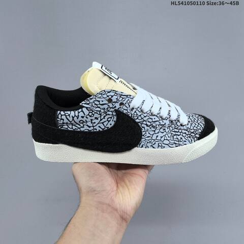 Nike Blazer Low 77 Jumbo White Red Cream EU 36-45 Skate Shoe - Unisex (BS-62094)