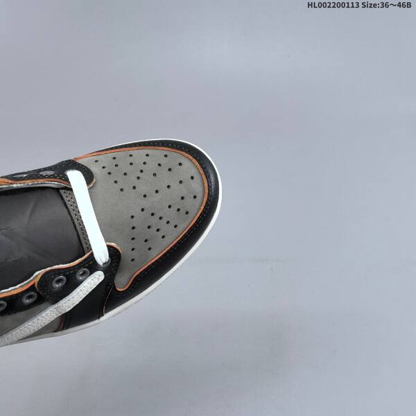 Nike Dunk Low grey/black/white with orange accents 36~46 casual