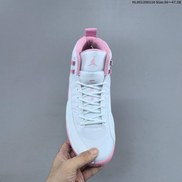 Jordan Air Jordan 12 Retro white/pink 36~47.5 basketball
